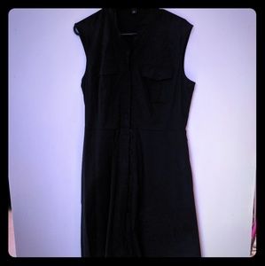 Ann Taylor Collared black dress